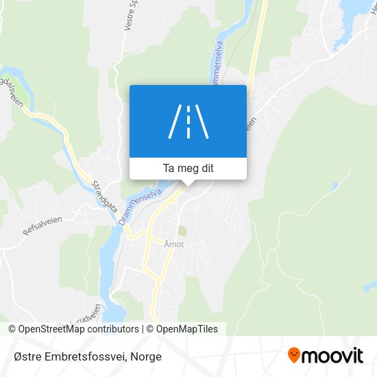 Østre Embretsfossvei kart