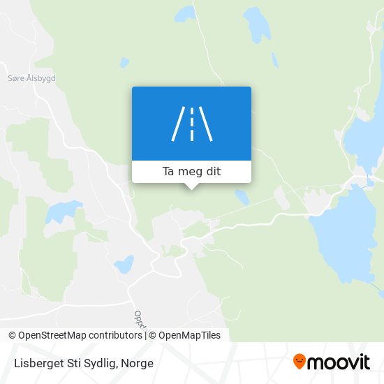 Lisberget Sti Sydlig kart