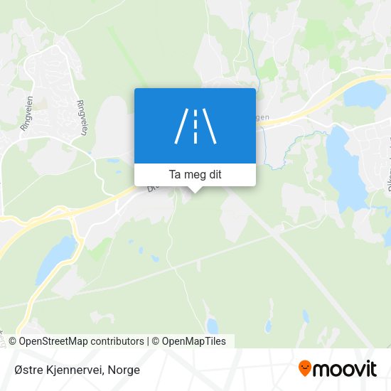 Østre Kjennervei kart