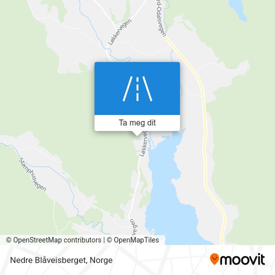 Nedre Blåveisberget kart