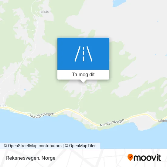 Reksnesvegen kart
