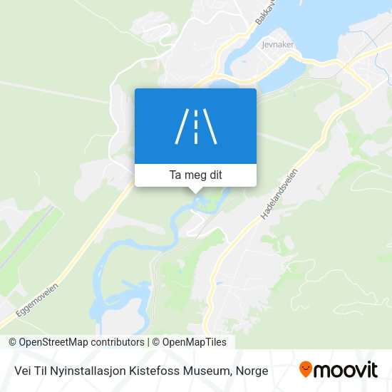 Vei Til Nyinstallasjon Kistefoss Museum kart