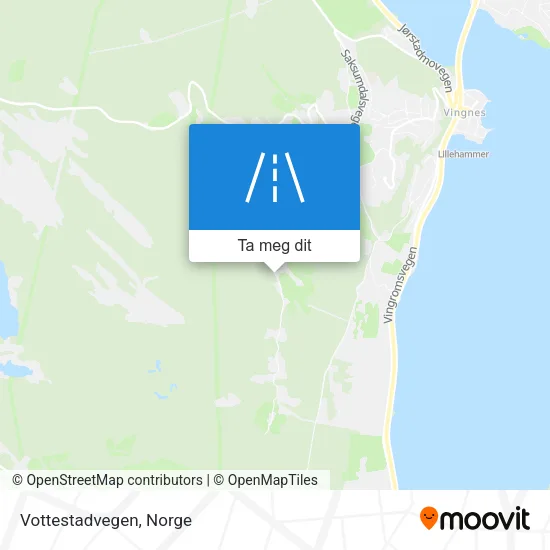 Vottestadvegen kart