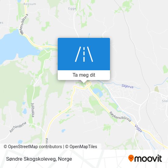 Søndre Skogskoleveg kart