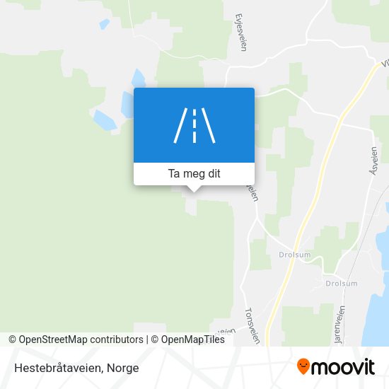 Hestebråtaveien kart
