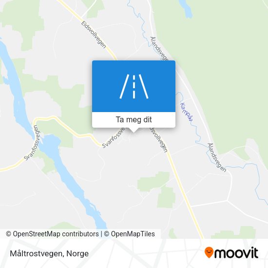 Måltrostvegen kart