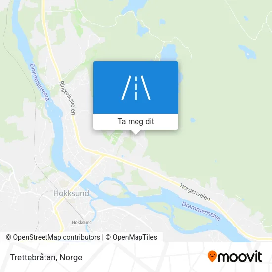 Trettebråtan kart