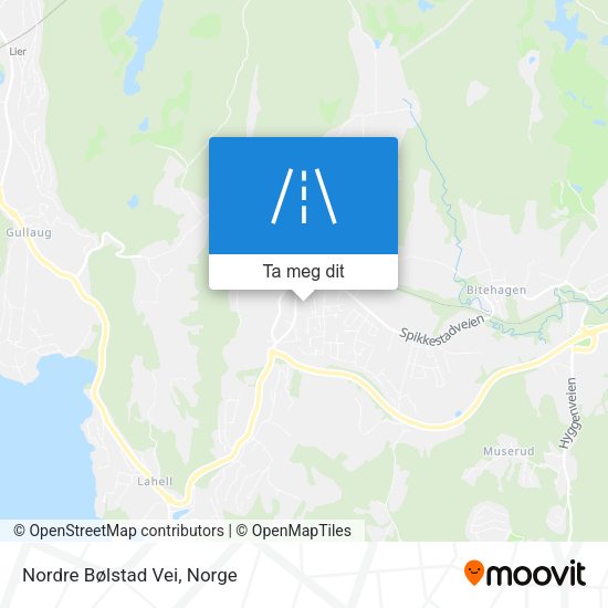 Nordre Bølstad Vei kart
