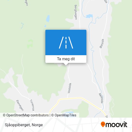 Sjåoppiberget kart
