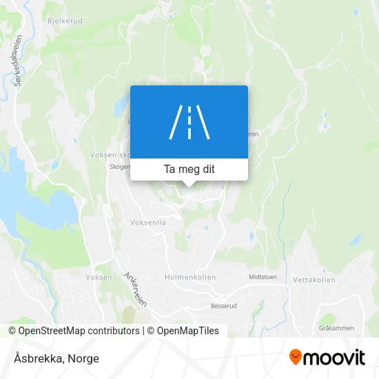 Åsbrekka kart