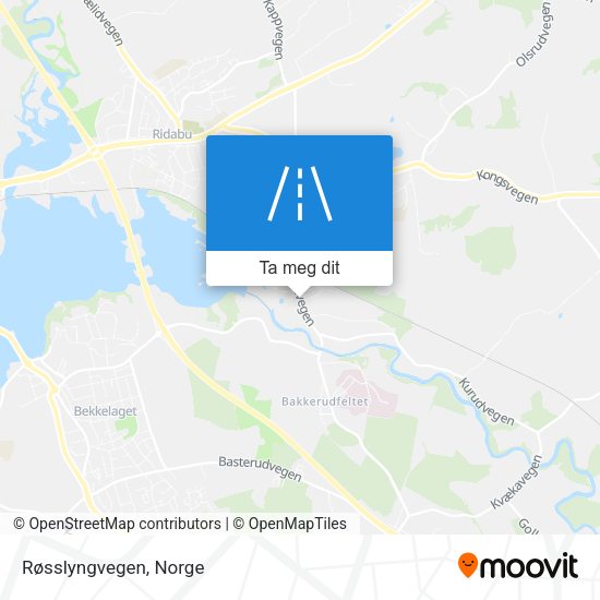 Røsslyngvegen kart