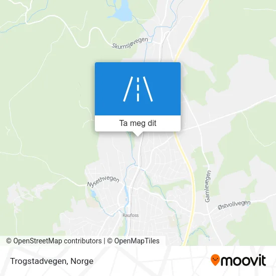 Trogstadvegen kart