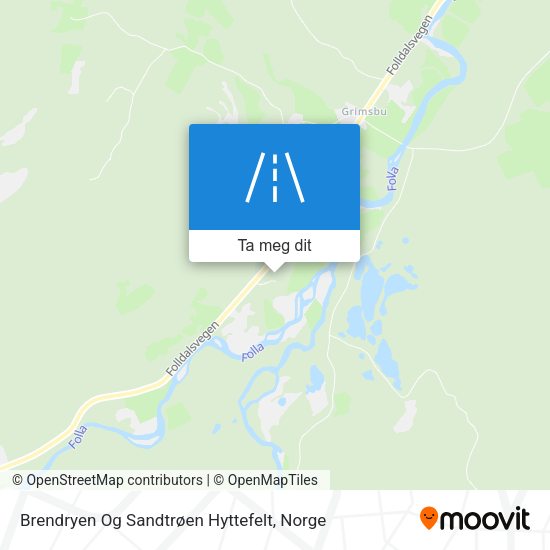 Brendryen Og Sandtrøen Hyttefelt kart