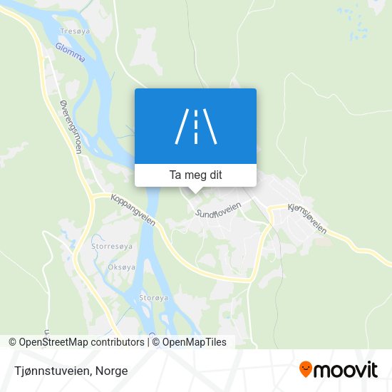 Tjønnstuveien kart