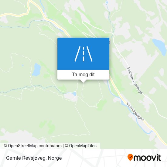 Gamle Revsjøveg kart