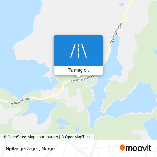 Gjølangervegen kart