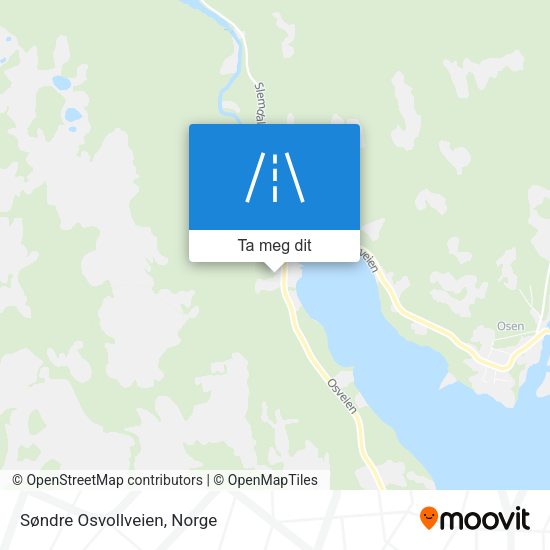Søndre Osvollveien kart