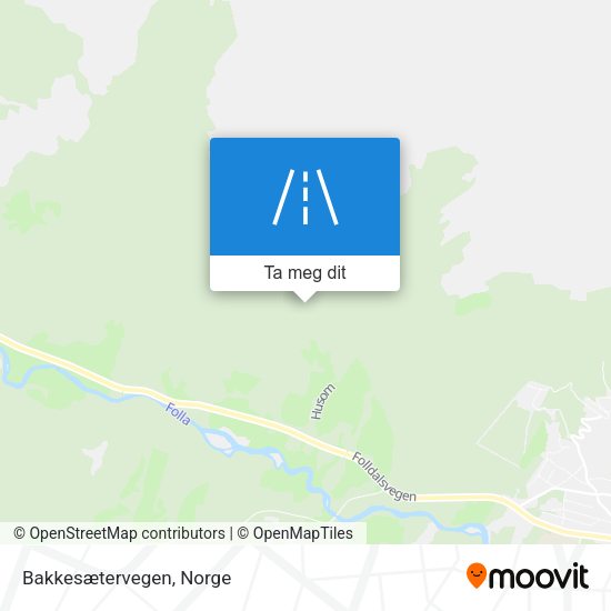 Bakkesætervegen kart