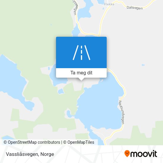 Vassliåsvegen kart