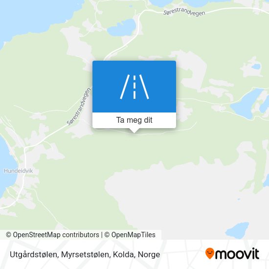 Utgårdstølen, Myrsetstølen, Kolda kart