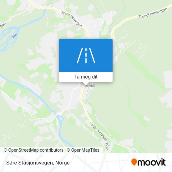 Søre Stasjonsvegen kart