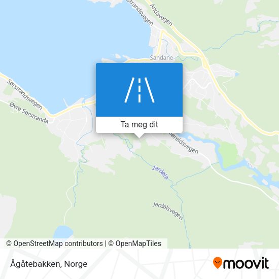 Ågåtebakken kart