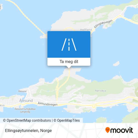 Ellingsøytunnelen kart