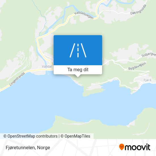 Fjøretunnelen kart