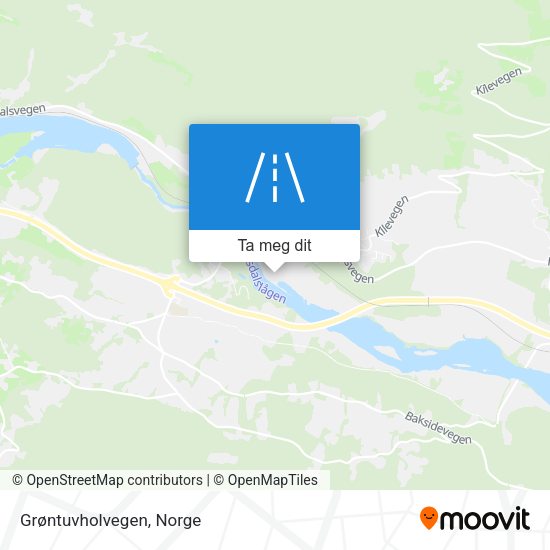 Grøntuvholvegen kart
