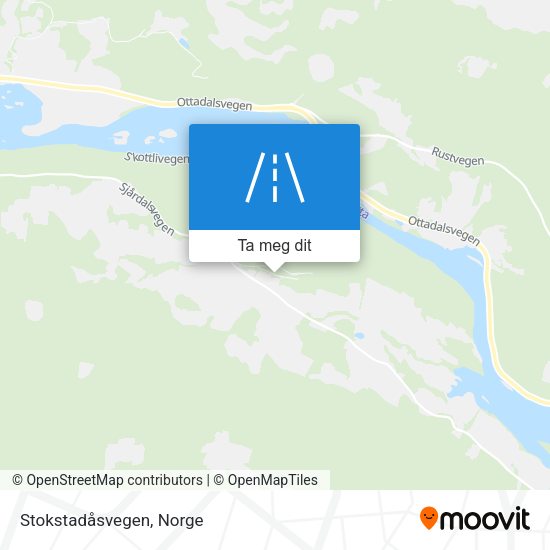 Stokstadåsvegen kart