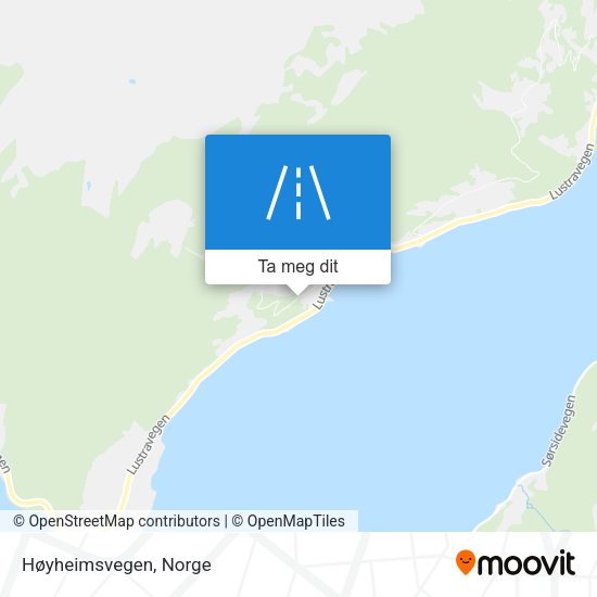 Høyheimsvegen kart