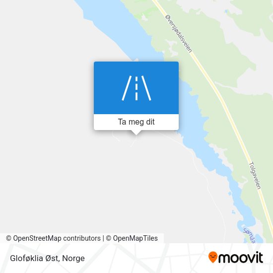 Gloføklia Øst kart