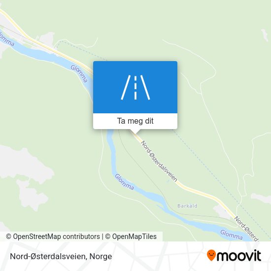 Nord-Østerdalsveien kart