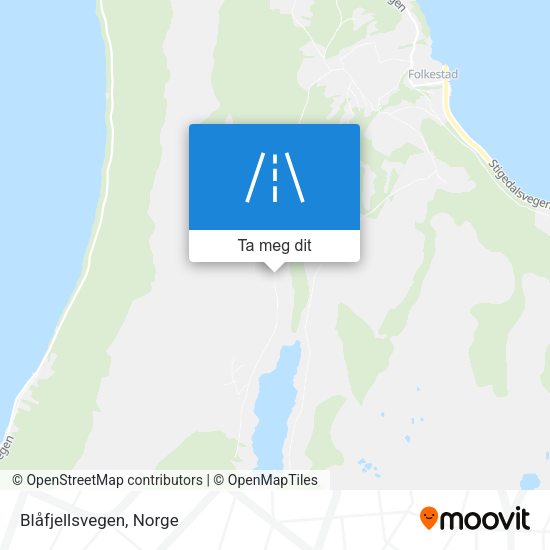 Blåfjellsvegen kart