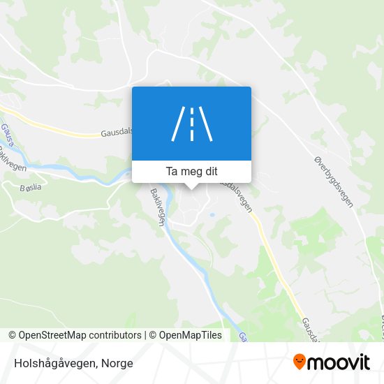 Holshågåvegen kart