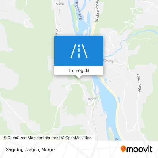 Sagstuguvegen kart