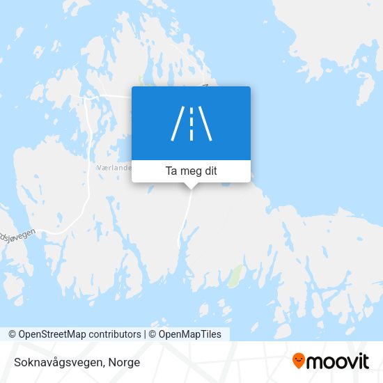 Soknavågsvegen kart