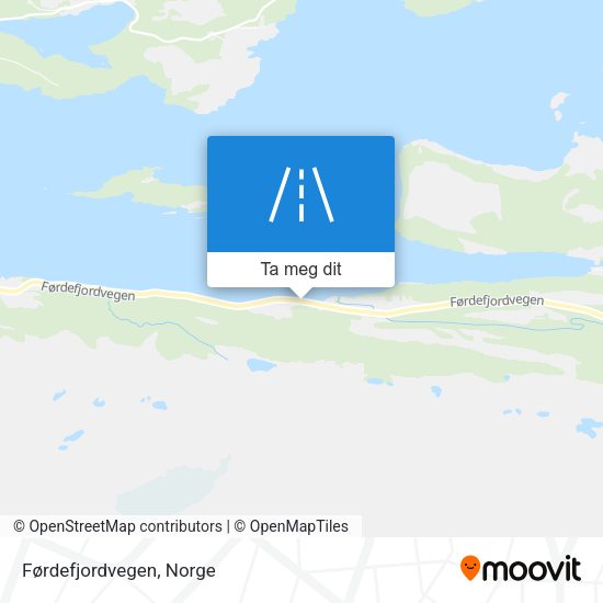 Førdefjordvegen kart
