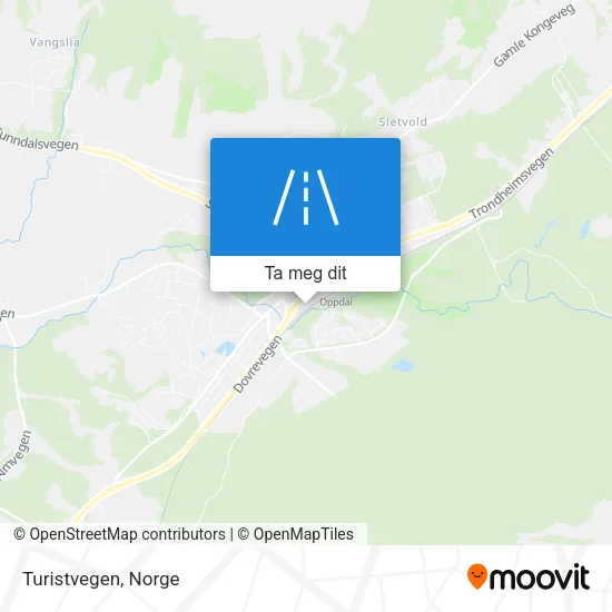 Turistvegen kart