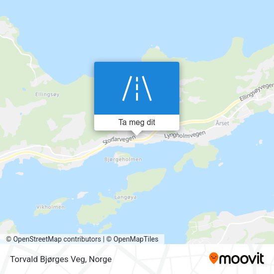 Torvald Bjørges Veg kart