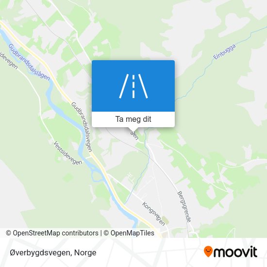 Øverbygdsvegen kart
