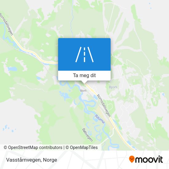 Vasstårnvegen kart