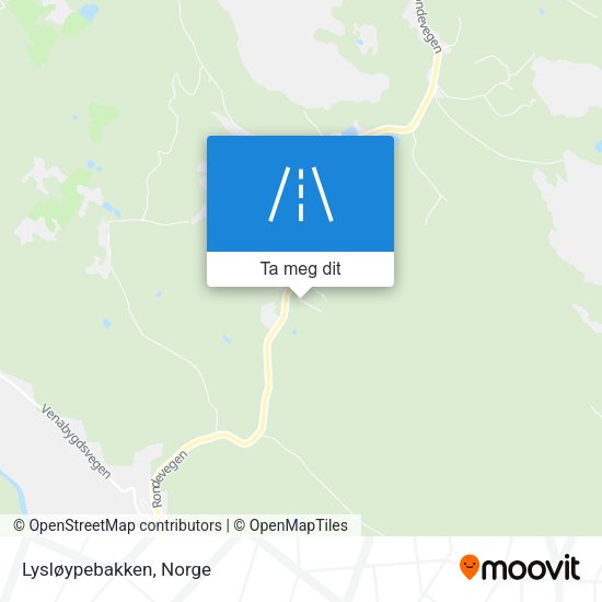 Lysløypebakken kart