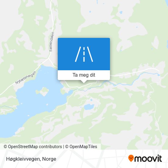 Høgkleivvegen kart