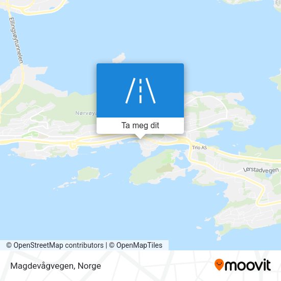 Magdevågvegen kart