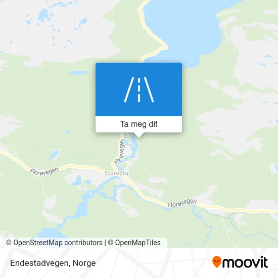 Endestadvegen kart