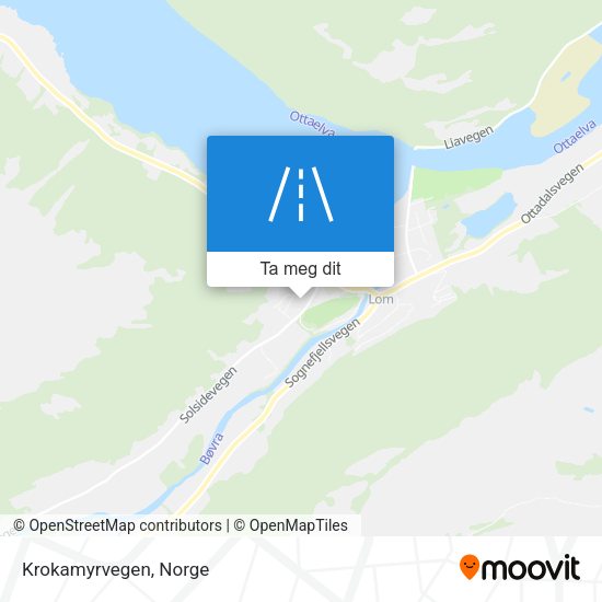 Krokamyrvegen kart