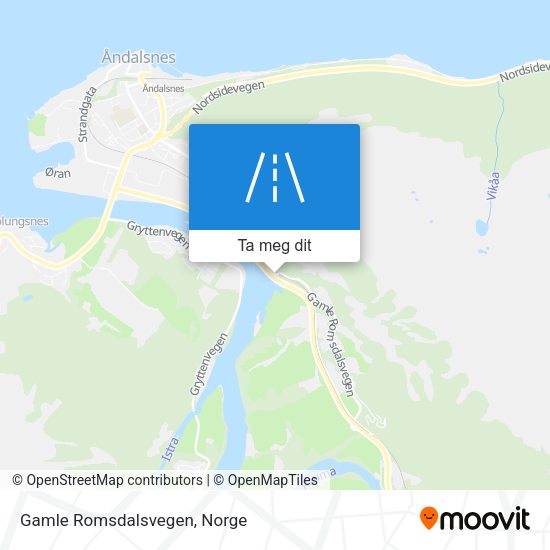 Gamle Romsdalsvegen kart