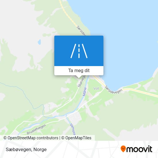 Sæbøvegen kart