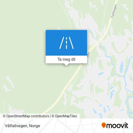 Vålfallvegen kart